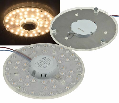 LED Umr�stmodul UM24ww f�r Leuchten 180mm, 24W, 2150lm, 3000K, Magnethalter