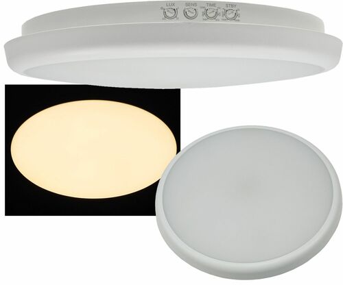 LED Deckenleuchte SALAO 16 WW IP54, 16W, 1300lm, 3000K, HF-Bewegungsm.