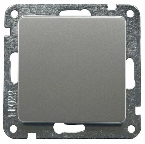 DELPHI Wechsel-Schalter, UP, silber 250V~/ 10A, Klemmanschluss, ohne Rahmen