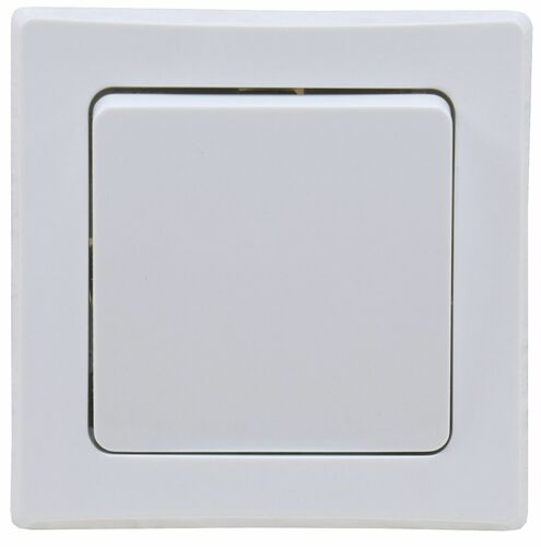 DELPHI Kreuzschalter 250V~/ 10A, inkl. Rahmen, UP, wei�