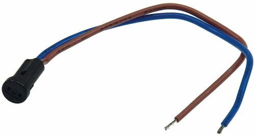 G4 Lampenfassung Mini rund, max 12V/50W, 15cm Kabel