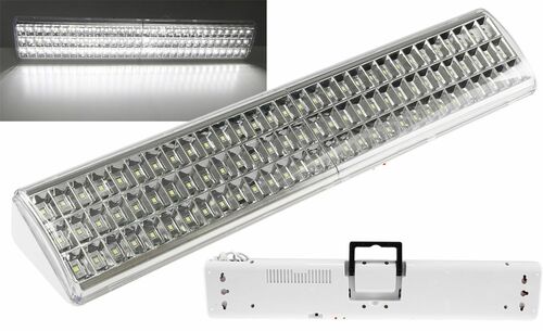 LED Notleuchte CTNL-90 SMD 500x95x60mm Lithium Akku 2x 3,7V/2200mAh, nur 9W