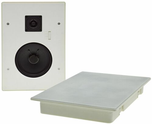 Einbaulautsprecher CTE-34E,eckig, wei� 2-Wege, 287x197mm, 120 Watt