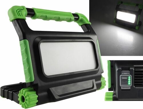 LED Baustrahler mit Akku BSA-30 30W, 2400lm, 4500K / neutralwei�