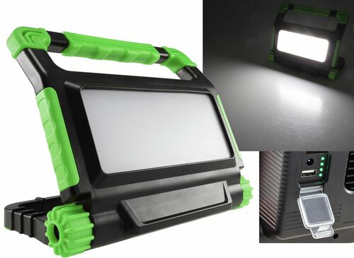 LED Baustrahler mit Akku BSA-50 50W, 4200lm, 4500K / neutralwei�