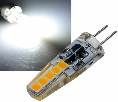 LED Stiftsockellampe G4 Silikon W2 4000k, 200lm, 300-, 12V/2W, neutralwei