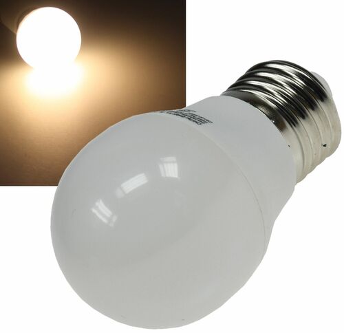 LED Tropfenlampe E27 T50 warmwei� 3000k, 400lm, 230V/5W
