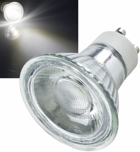 LED Strahler GU10 H50 COB 1 COB, 4000k, 420lm, 230V/5W,neutralwei�