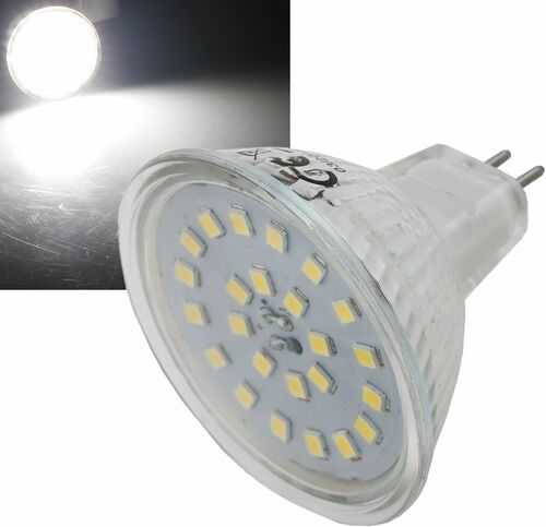 LED Strahler MR16 H55 SMD 120-, 4000k, 420lm, 12V/5W, neutralwei�