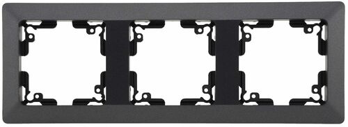 MILOS 3-fach Rahmen Anthrazit