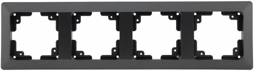 MILOS 4-fach Rahmen Anthrazit