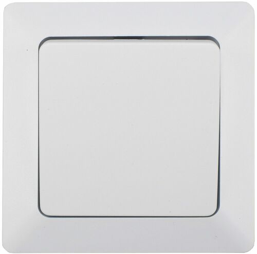 MILOS Taster, wei� matt 0-250V~/ 10A, inkl. Rahmen, UP