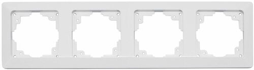 MILOS 4-fach Rahmen wei� matt
