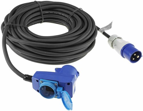 CEE Verl�ngerungskabel 25m H07RNF 3G2,5 f�r Camping, Wohnwagen, Winkelkupplung