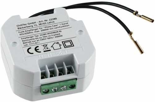 Funk-Empf�nger WS f�r Pilota Casa max. 2000W, ERG�NZT einen Schalter