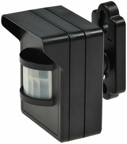 Funk-Bewegungsmelder f�r Pilota Casa IP44, 90-/8m PIR, schwarz, Aufputz