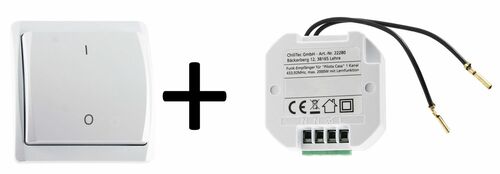 Funk Starter-Set No.3 Pilota Casa Wandschalter + UP Empfnger WS