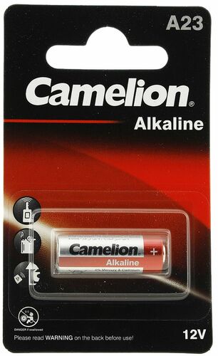 Alkaline Batterie A23 12V, 28x10mm, 1er-Blister