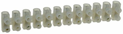 L�sterklemmen f�r 10-16mm�, 12 Klemmen Messingeinsatz, transparent