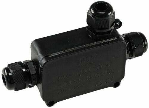 Kabelverbinderbox, 3 Anschl�sse, IP66 230V, wasserdicht, f�r z.B. Erdkabel