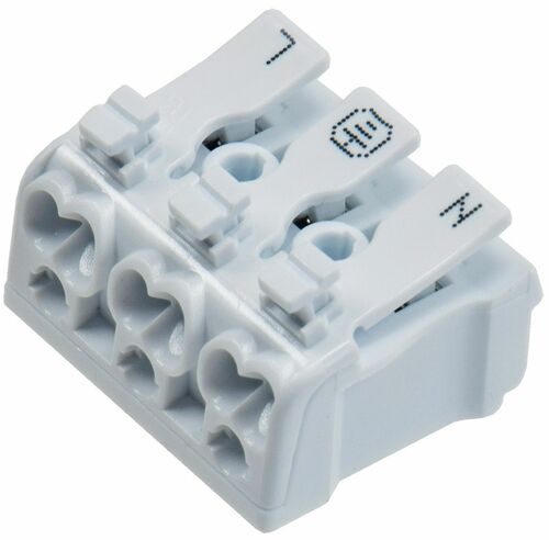 L�sterklemme, 3-polig mit Hebel 0,75-2,5mm�, max. 16A