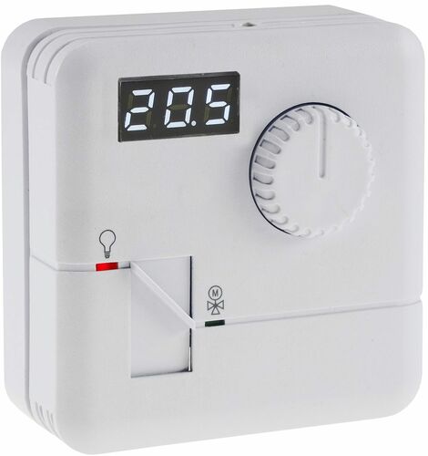 Raumtemperatur-Regler Thermostat RT-55 7A, wei�es LED-Display, 5-30-C, 110-230V