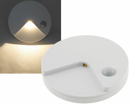 LED Treppenlicht mit Bewegungsmelder Akkubetrieb, warmwei�, slim: 14mm flach