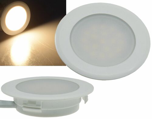 LED-Einbauleuchte EBL-HV65w, wei� 2 Watt, 230V, 3000K, 160Lm, warmwei�