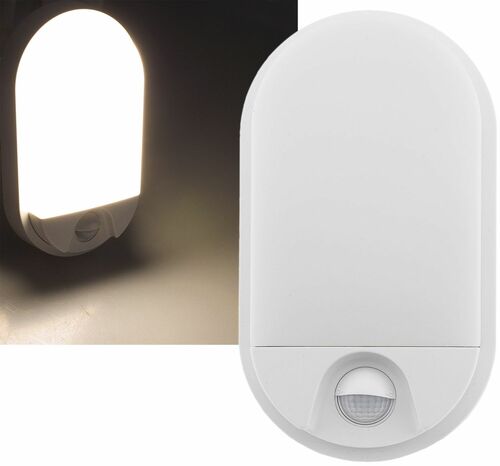 LED Wandleuchte NIAS IP54, 3000K 10W, 800lm, 140- Bewegungsmelder
