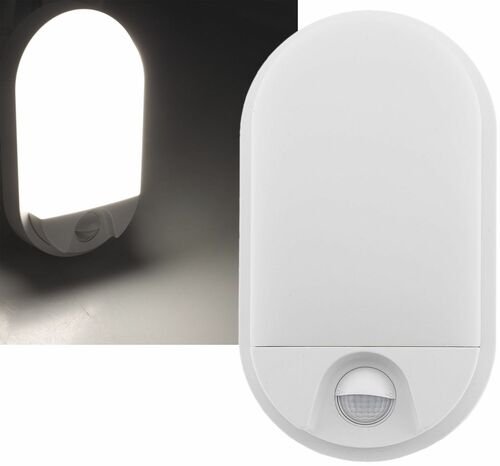 LED Wandleuchte NIAS IP54, 4000K 10W, 830lm, 140- Bewegungsmelder