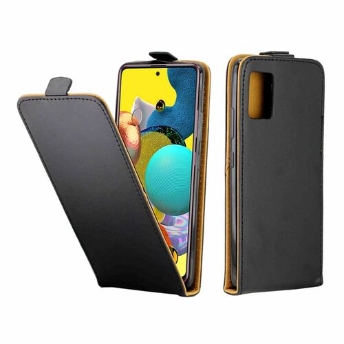 Samsung Galaxy A51 H�lle Klapp Tasche Rundumschutz Flip Case Schwarz