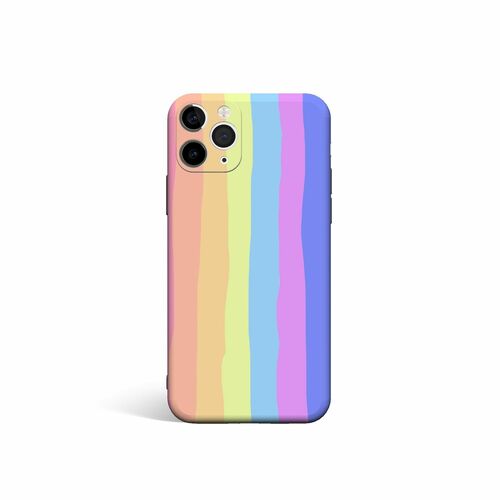 Apple iPhone 12 Pro Max Handyh�lle Schutzcase Bumper Schale Cover Regenbogen Farben