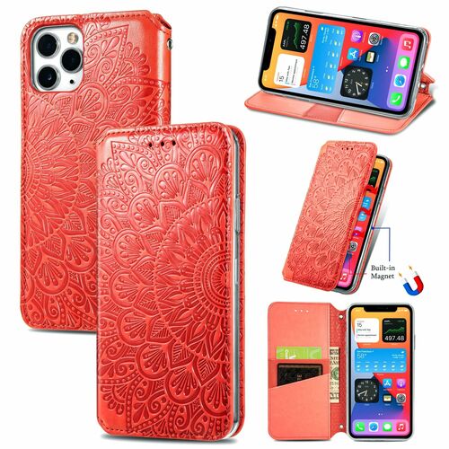 Apple iPhone 11 Pro Max Handyh�lle Schutztasche Case Cover Mandala Rot