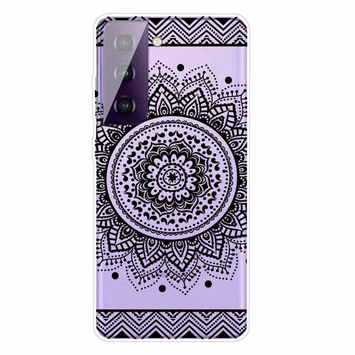 Samsung Galaxy S21 Handyh�lle Ultra D�nn Schutzcase Cover Mandala Transparent
