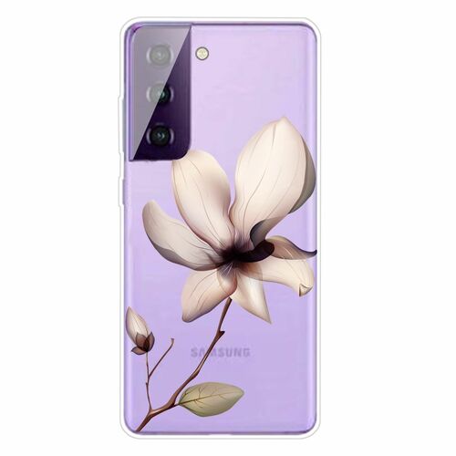Samsung Galaxy S21 Plus Handyh�lle Ultra D�nn Schutzcase Cover Blume Transparent