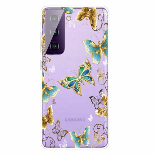 Samsung Galaxy S21 Plus Handyh�lle Ultra D�nn Schutzcase Cover Schmetterling Transparent