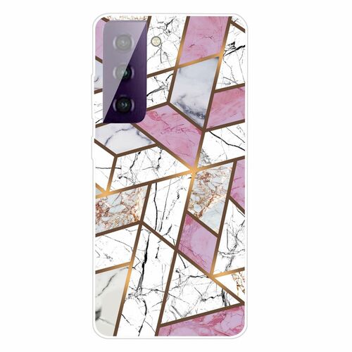 Samsung Galaxy S21 Plus H�lle Marmor Backcover Cover Handyh�lle Silikonh�lle