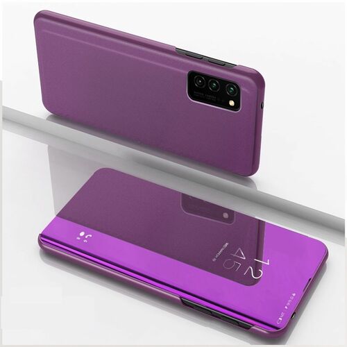 Samsung Galaxy S21 Ultra Handyh�lle Schutztasche 360 Grad Mirror Cover Violett
