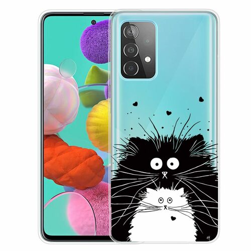 Samsung Galaxy A32 5G Handyh�lle Ultra D�nn Schutzcase Cover Katze Transparent