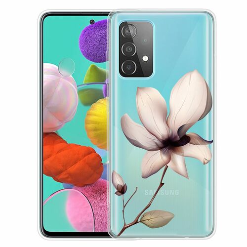 Samsung Galaxy A52 4G / 5G Handyh�lle Ultra D�nn Schutzcase Cover Blume Transparent