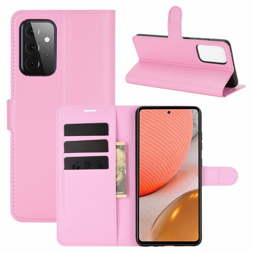 Samsung Galaxy A72 5G Handyh�lle Schutztasche Case Cover Klapptasche Rosa