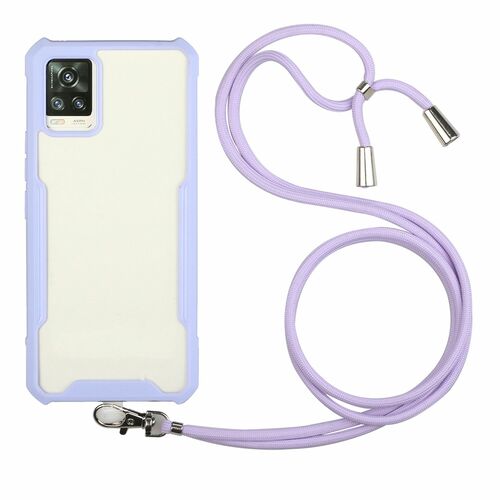 Handykette fr Samsung Galaxy A72 5G - Smartphone Necklace Hlle mit Band - Schnur mit Case zum umhngen in Violett