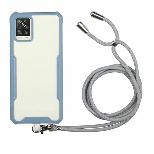 Handykette f�r Samsung Galaxy A72 5G - Smartphone Necklace H�lle mit Band - Schnur mit Case zum umh�ngen in Blau