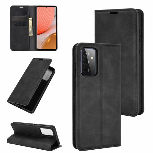 Samsung Galaxy A72 5G Handyh�lle Schutztasche Case Cover Klapptasche Schwarz