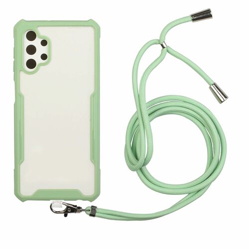 Handykette f�r Samsung Galaxy A32 5G - Smartphone Necklace H�lle mit Band - Schnur mit Case zum umh�ngen in Gr�n