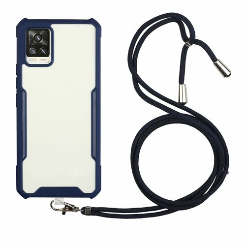 Handykette f�r Samsung Galaxy A52 4G / 5G - Smartphone Necklace H�lle mit Band - Schnur mit Case zum umh�ngen in Blau