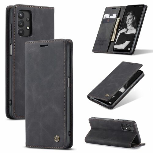 Handy H�lle Schutz Tasche f�r Samsung Galaxy A32 5G Cover Wallet Etui Schwarz