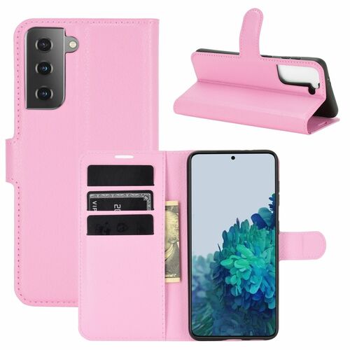 Samsung Galaxy S21 Plus Handyh�lle Schutztasche Case Cover Klapptasche Rosa