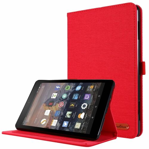 Amazon Fire HD 8 Plus 2020 Schutzh�lle H�lle Case Tasche Klapph�lle Rot