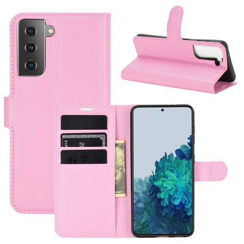Samsung Galaxy S21 Handyh�lle Schutztasche Case Cover Klapptasche Rosa